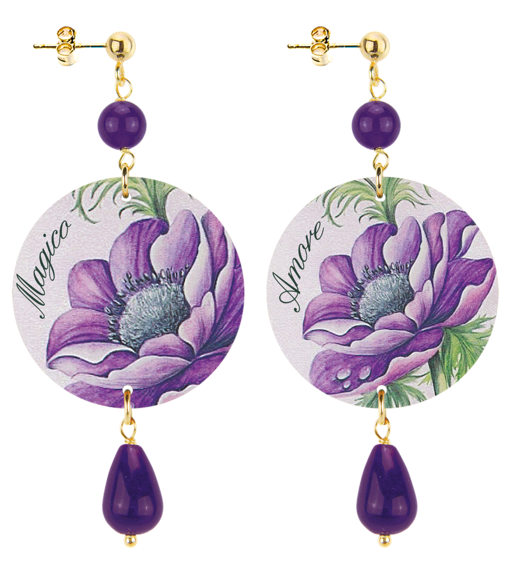 Orecchini Magico Amore Piccolo Viola - Lebole Maison