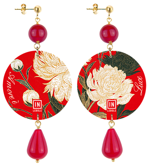 Orecchini L'amore &egrave; Luce Classico Rubino - Lebole Maison