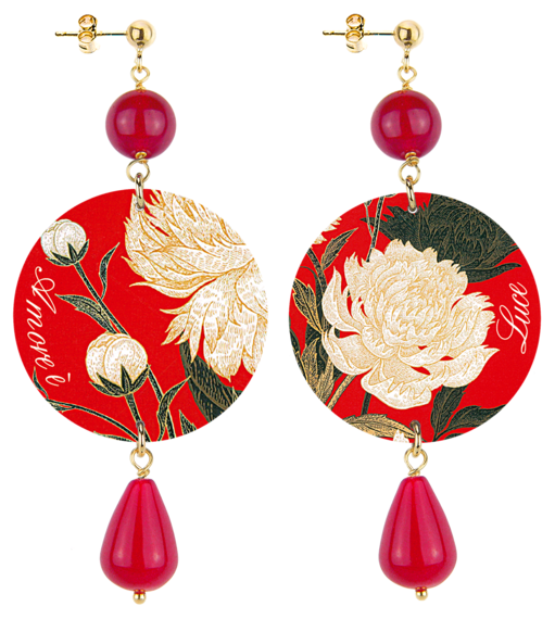 Orecchini L'amore &egrave; Luce Classico Rubino - Lebole Maison