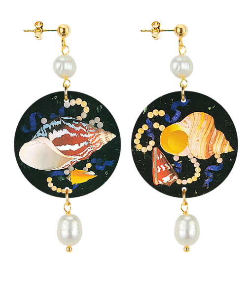 Orecchini Conchiglia Piccolo Perla - Lebole Maison