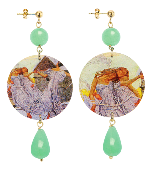 Orecchini Donne Di C.fornara Classico Verde Giada - Lebole Maison