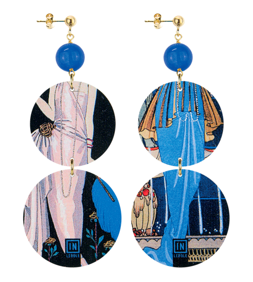 Orecchini Belle Epoque Blu - Lebole Maison